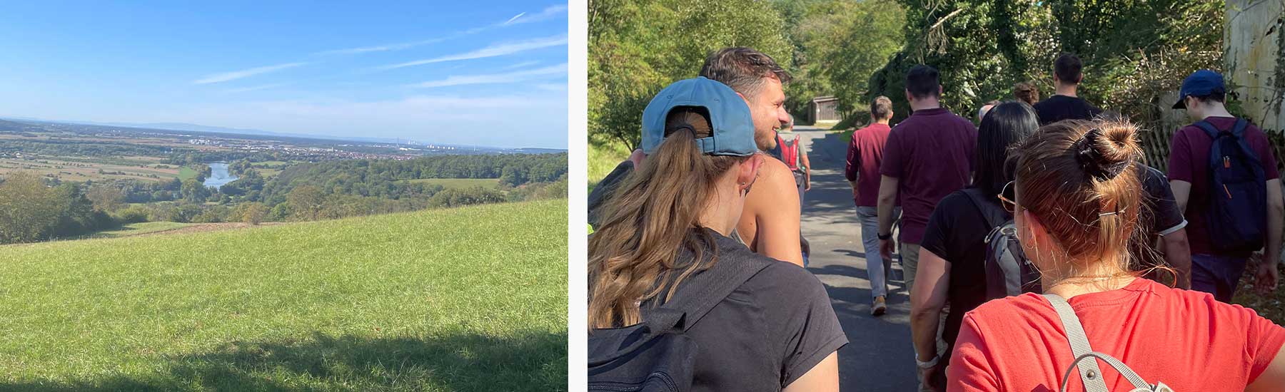 Mitarbeiter und Mitarbeiterinnen auf der INRO Wanderung